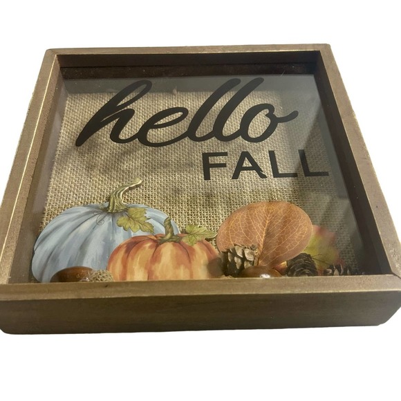 Fall and Autumn Wood Decoration for Home " Hello Fall" - Picture 4 of 11
